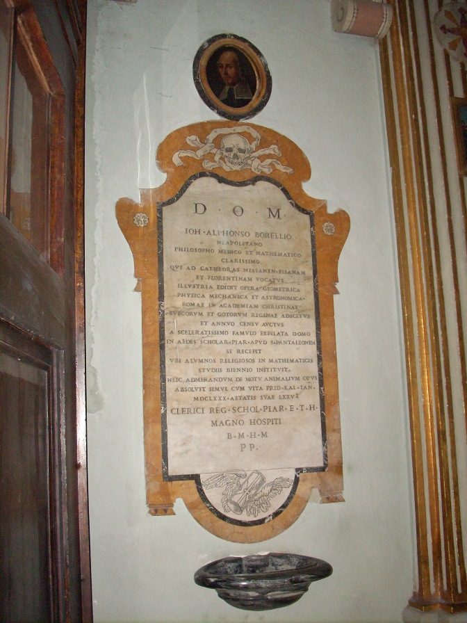 Giovanni Alfonso Borelli funereal monument, S.Pantaleo Church, Rome - 1.JPG